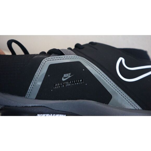 Nike CV0584-010 Men Sz 12W Black/White Alpha Menace 3 Shark Football Cleats - Picture 6 of 9